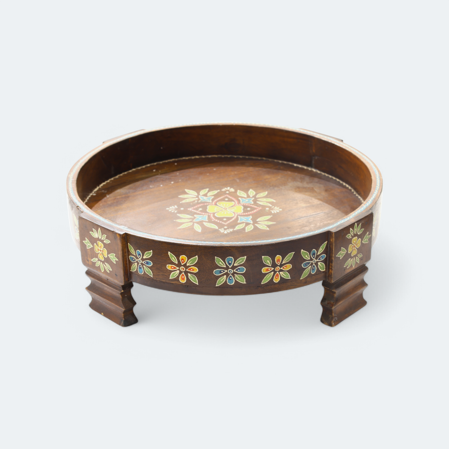Wooden Chowki Platter