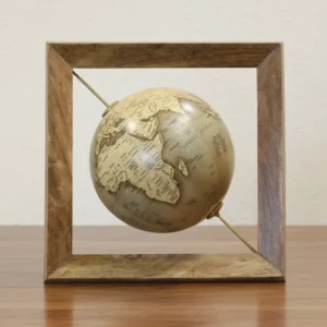 Multicolor Wooden Frame Unique Globe