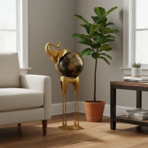Handicraft Globe-Trotting Elephant For Decorate Home