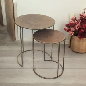 Luxury Iron Nesting Table