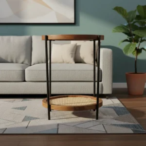 Glass Top Side Table