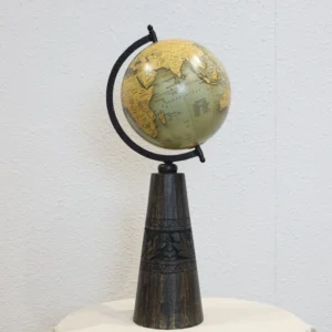 Vintage Wooden Desk Globe