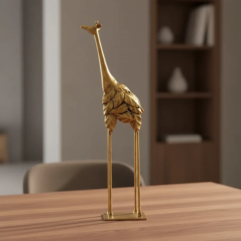 HDFG0005 golden giraffe sculpture (5)
