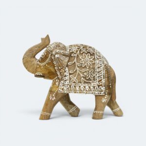 Hand-Carved Elephant Figurine