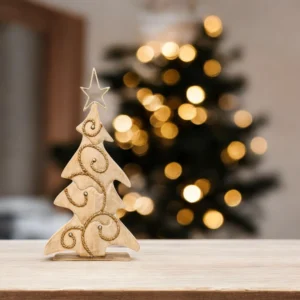 White Wood Rope Christmas Tree