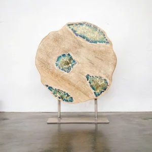 Wooden Mirror Mosaic Art