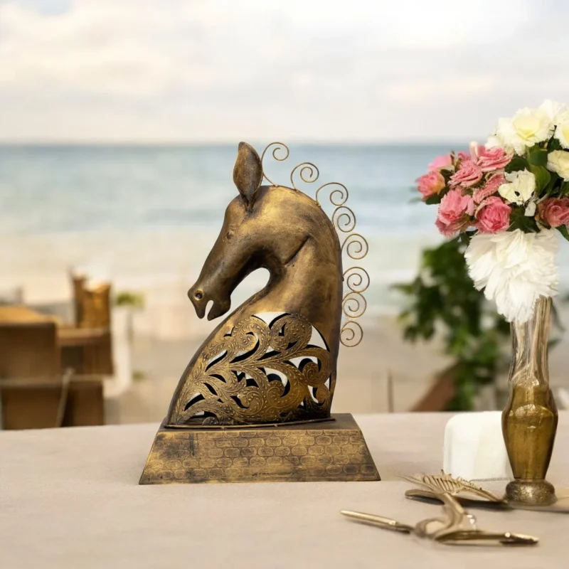 HDTD0063 golden Horse Head (1)