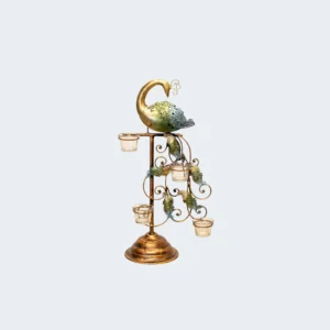 Premium Peacock Votive Holder