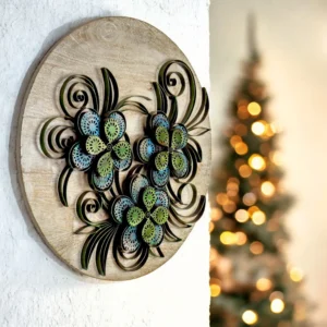 Floral Metal Wall Decoration for Living Room