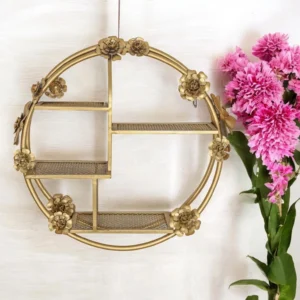 Golden Bloom wall shelf