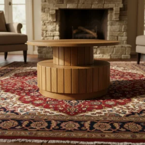 Wooden Fluted Centre Table