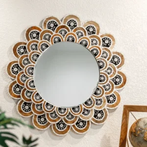 Bohemian Floral Wall Mirror