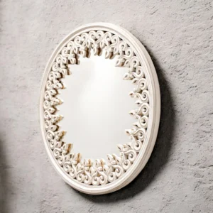 Vintage-Inspired Round Mirror