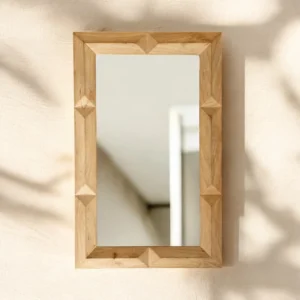 Minimalist Wood Wall Mirror