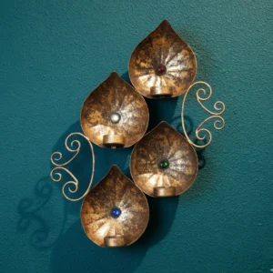 Multicolor Stone Pelted Wall Sconce