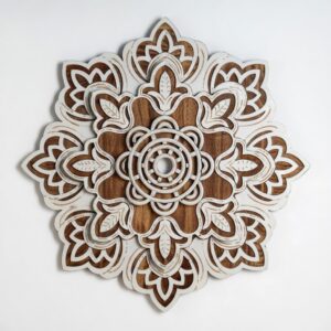 Sacred Mandala Wooden Wall Decor