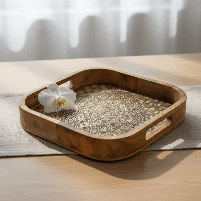 wooden tray