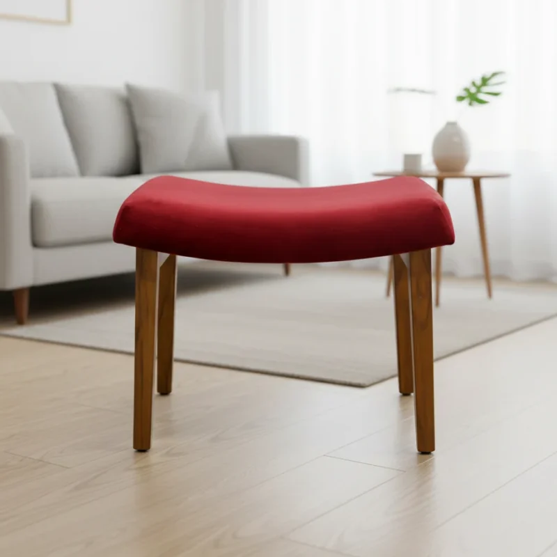 FPF0004 Teak Wood Premium Pouffe 12