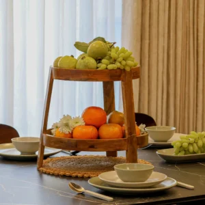 Two-Tier Fruit Display Table