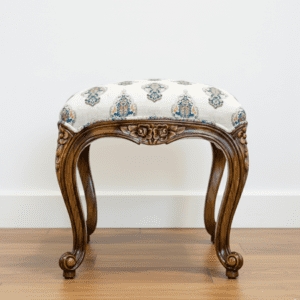 Victorian Teakwood Pouffe