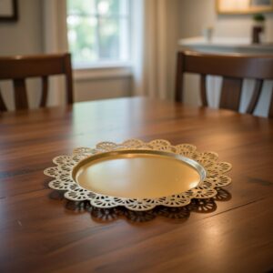 Circular Floral Pooja Thali