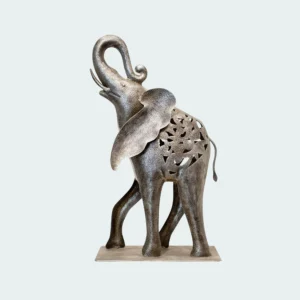 Incredible Trunk Up Metal Elephant