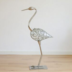 Great Egret Bird Votive Candle Holders