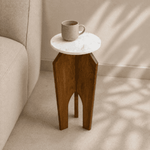 Abacus oval wooden coffee table