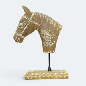 Hand-Painted Artisan Horse Bust