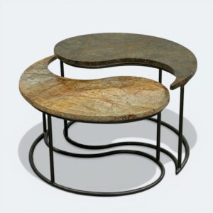 Marble Crescent Tables