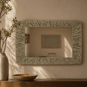 The Gilded Prism Mirror