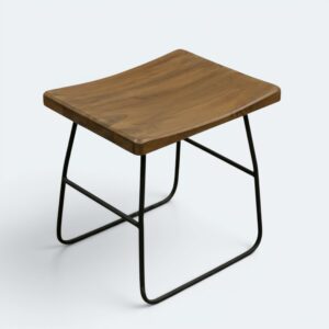 The Sled Base Ergonomic Wooden Side Table